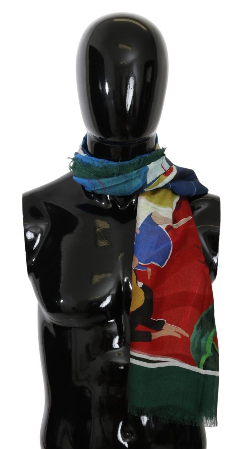 Elegant Multicolor Modal-Cashmere Men's Scarf