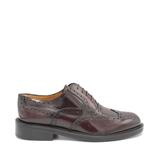 Elegant Bordeaux Calf Leather Formal Shoes