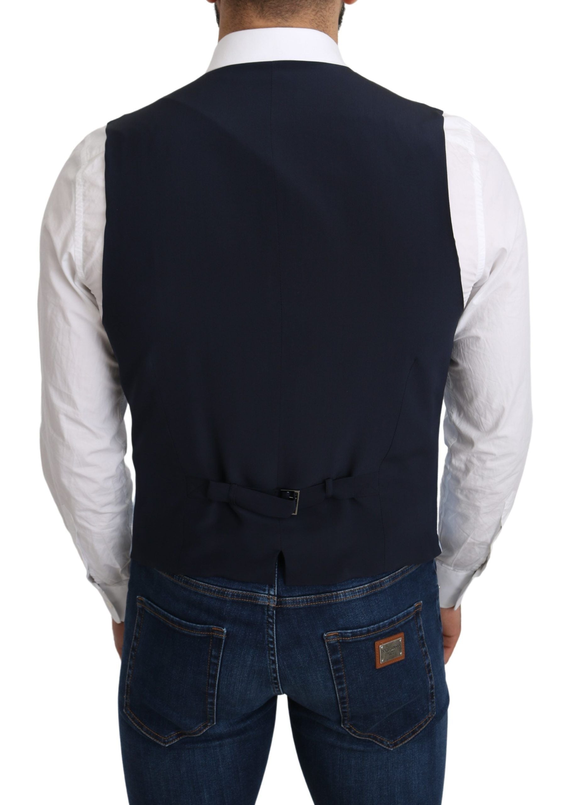 Elegant Azure Men's Formal Vest