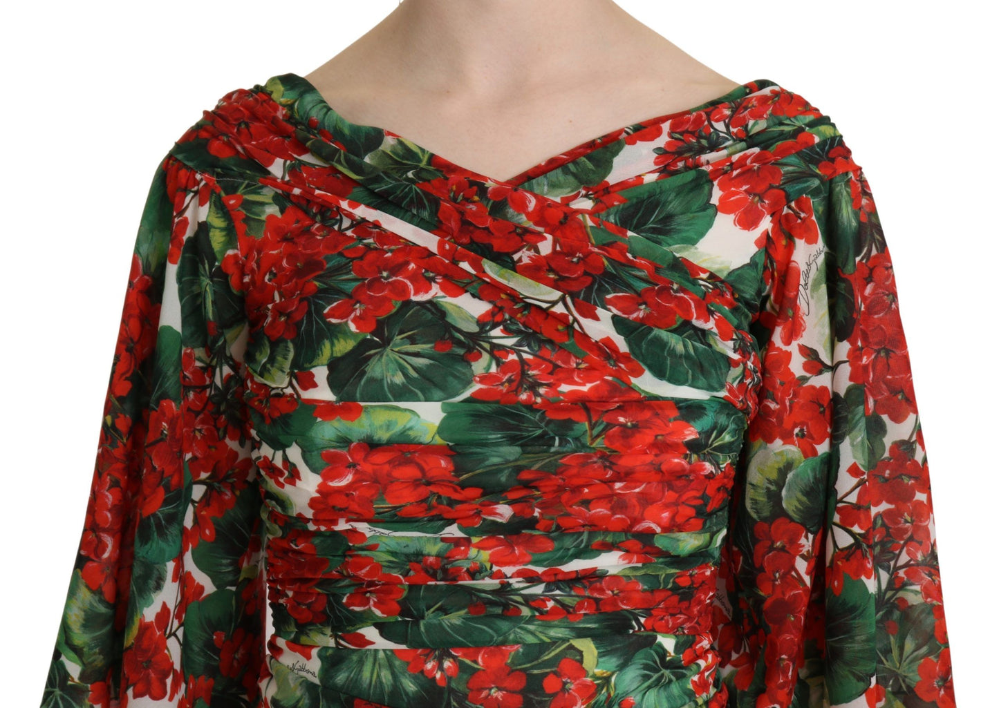 Enchanting Floral Midi Sheath Dress