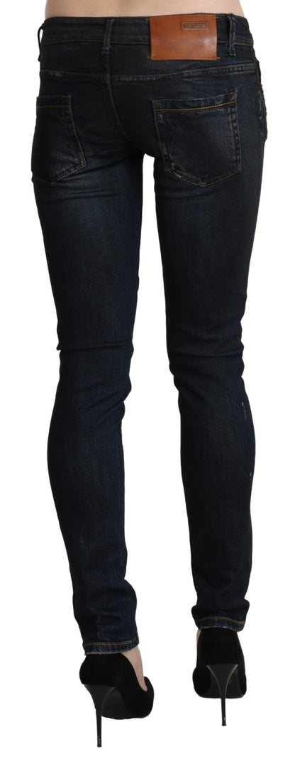 Sleek Black Washed Skinny Jeans