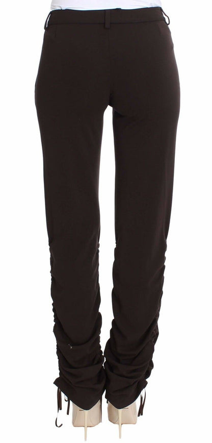 Chic Brown Casual Trousers for Sophisticated Style