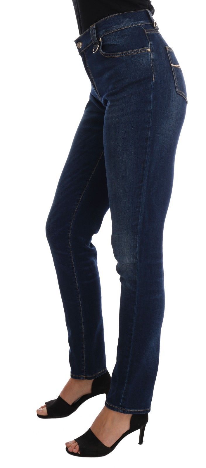 Chic Mid Waist Slim Fit Stretch Jeans