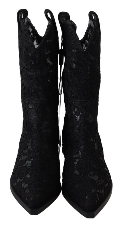 Elegant Viscose Leather Ankle Boots with Crystals