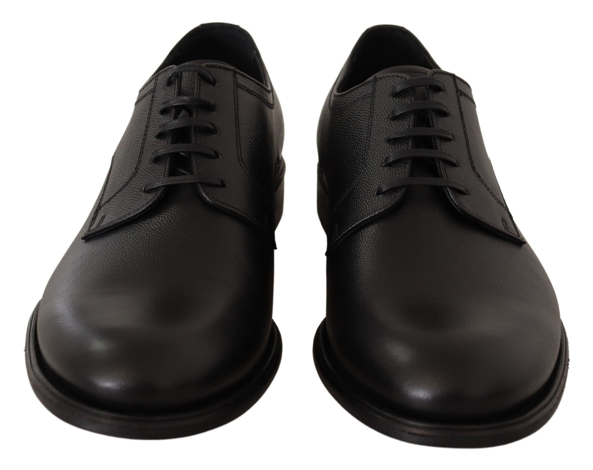 Elegant Black Leather Derby Shoes