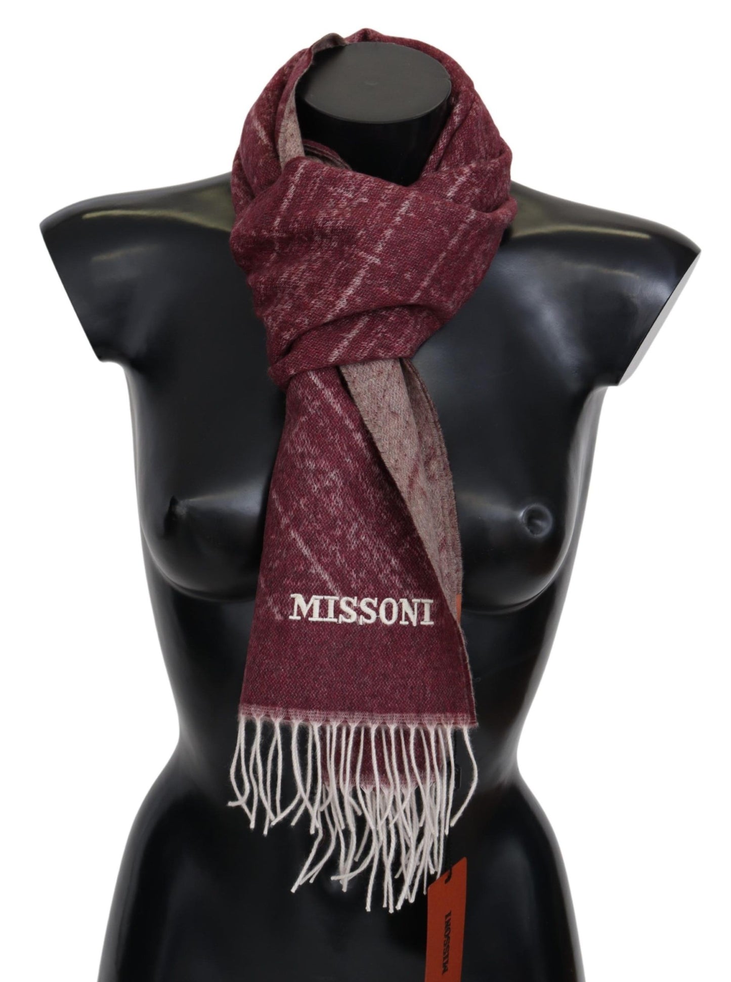 Elegant Cashmere Fringed Scarf