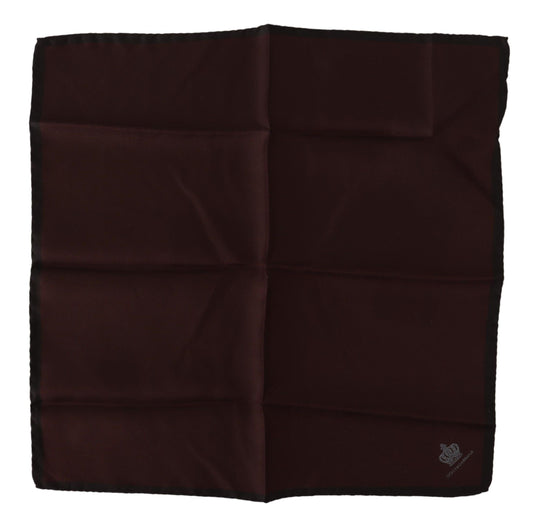 Elegant Maroon Silk Pocket Square