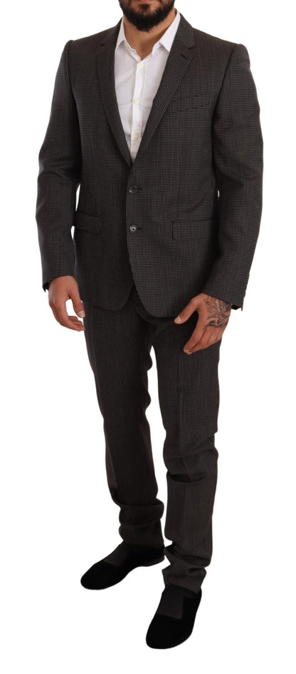 Elegant Gray Martini Woolen Suit Set