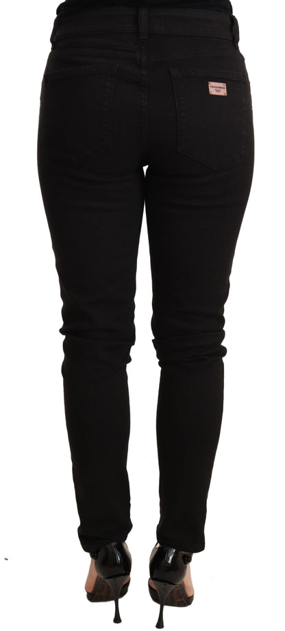 Elegant Black Slim Skinny Jeans