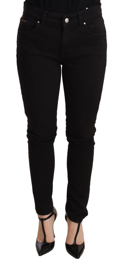 Elegant Black Slim Skinny Jeans