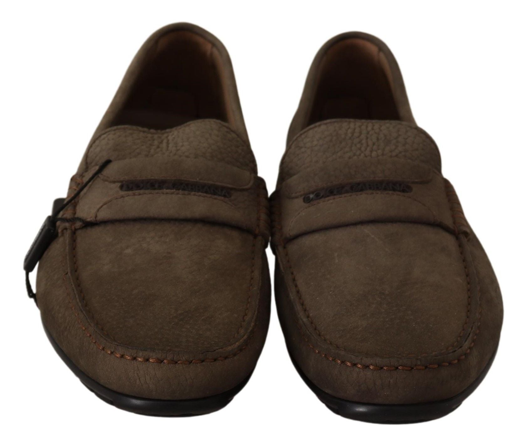 Elegant Brown Leather Loafers