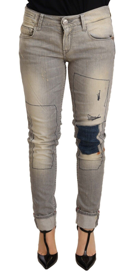 Chic Slim Fit Gray Wash Denim Jeans