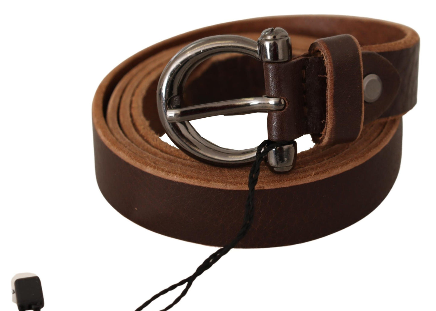 Elegant Brown Leather Fashion Belt