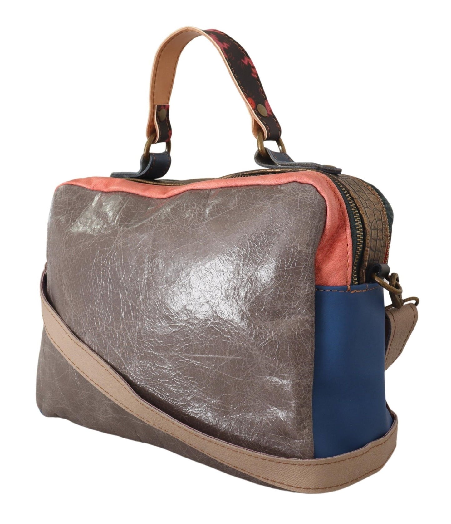 Chic Multicolor Leather Shoulder Bag