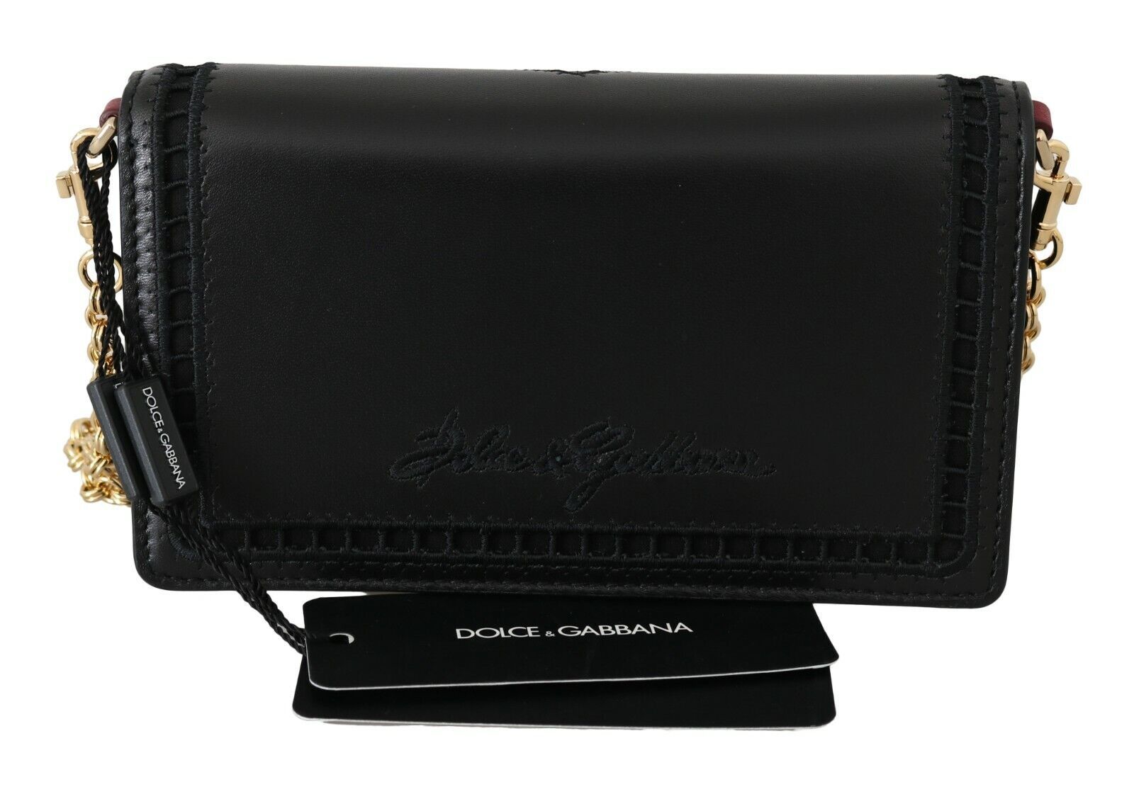 Elegant Black Leather Shoulder Messenger Bag