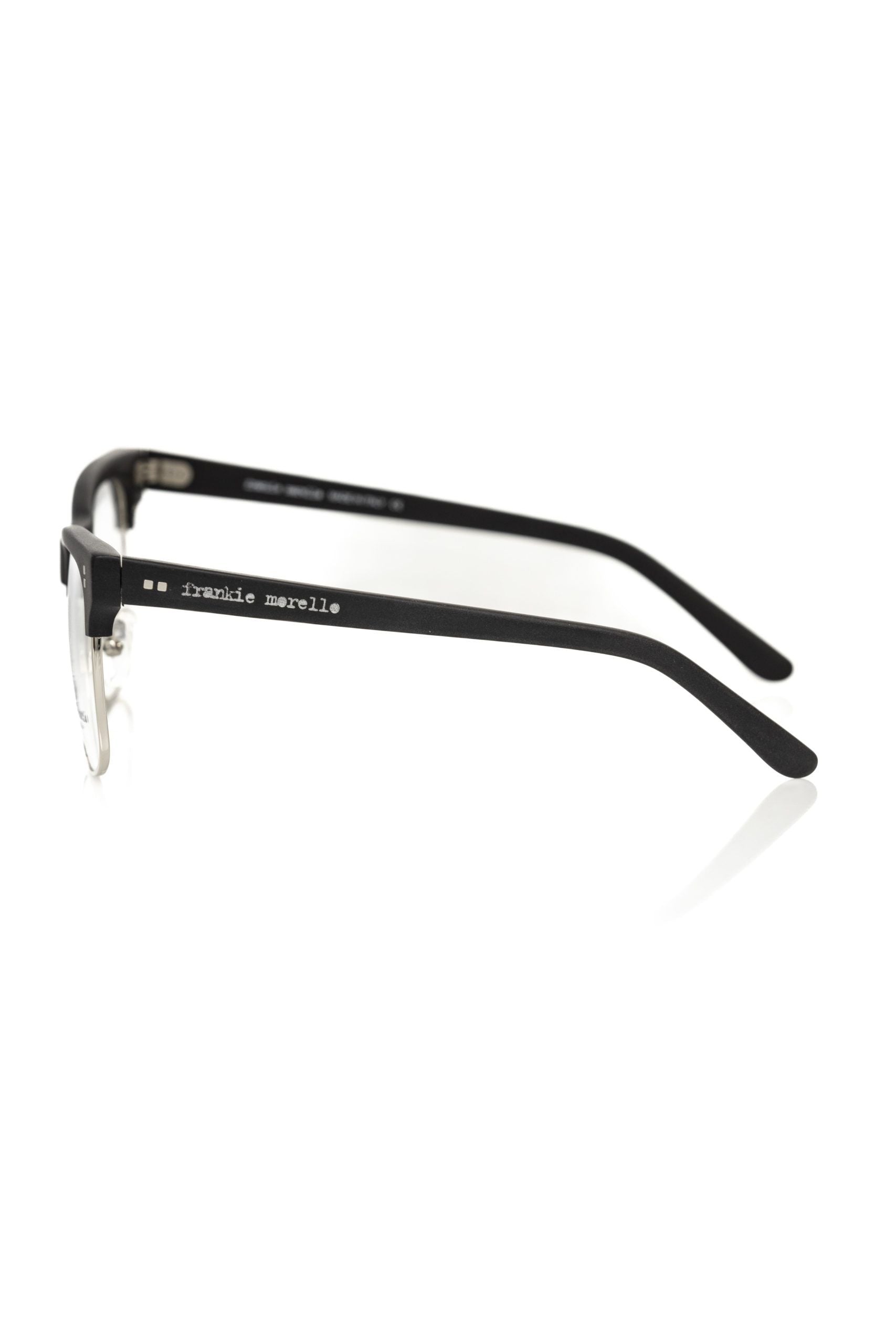 Black Acetate Unisex Eyeglass Frame