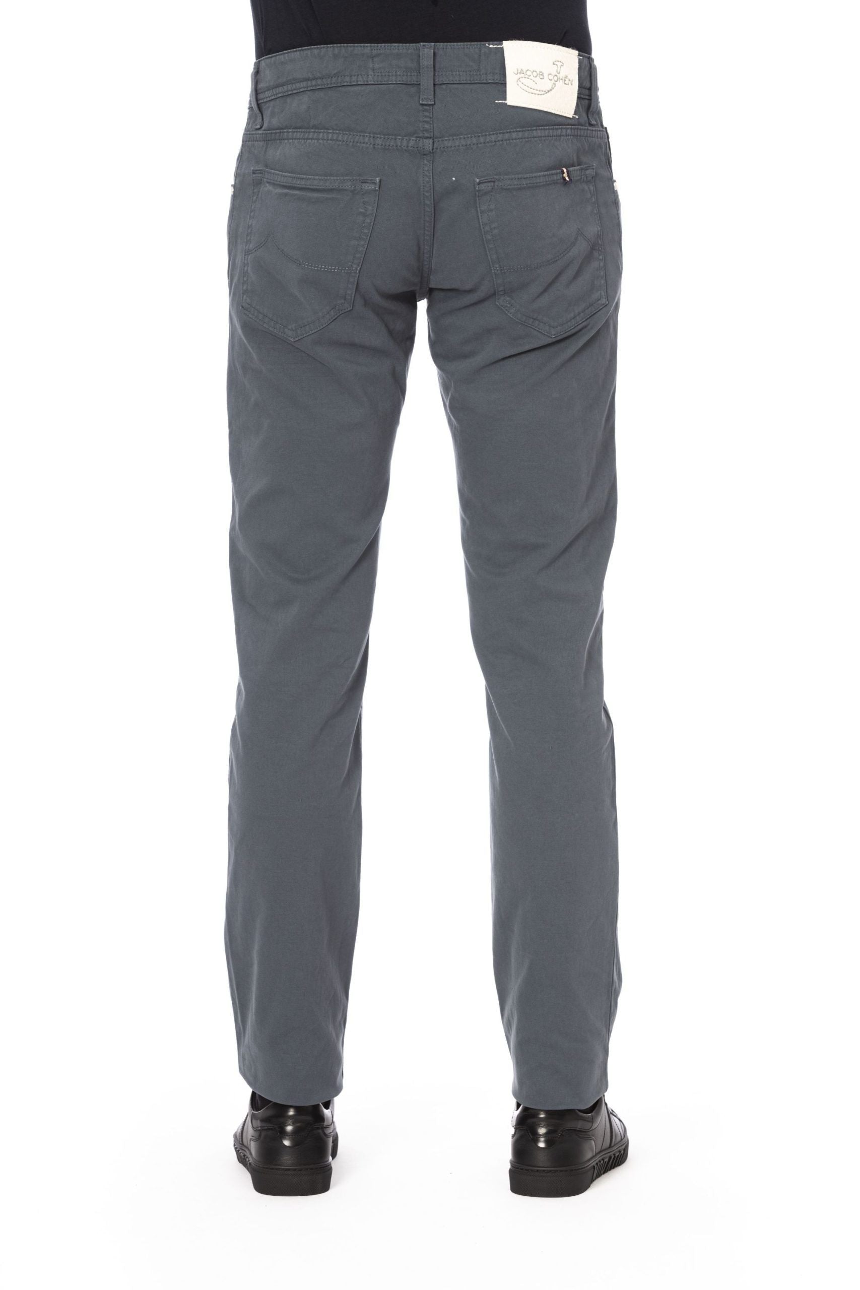 Gray Cotton Men Jeans