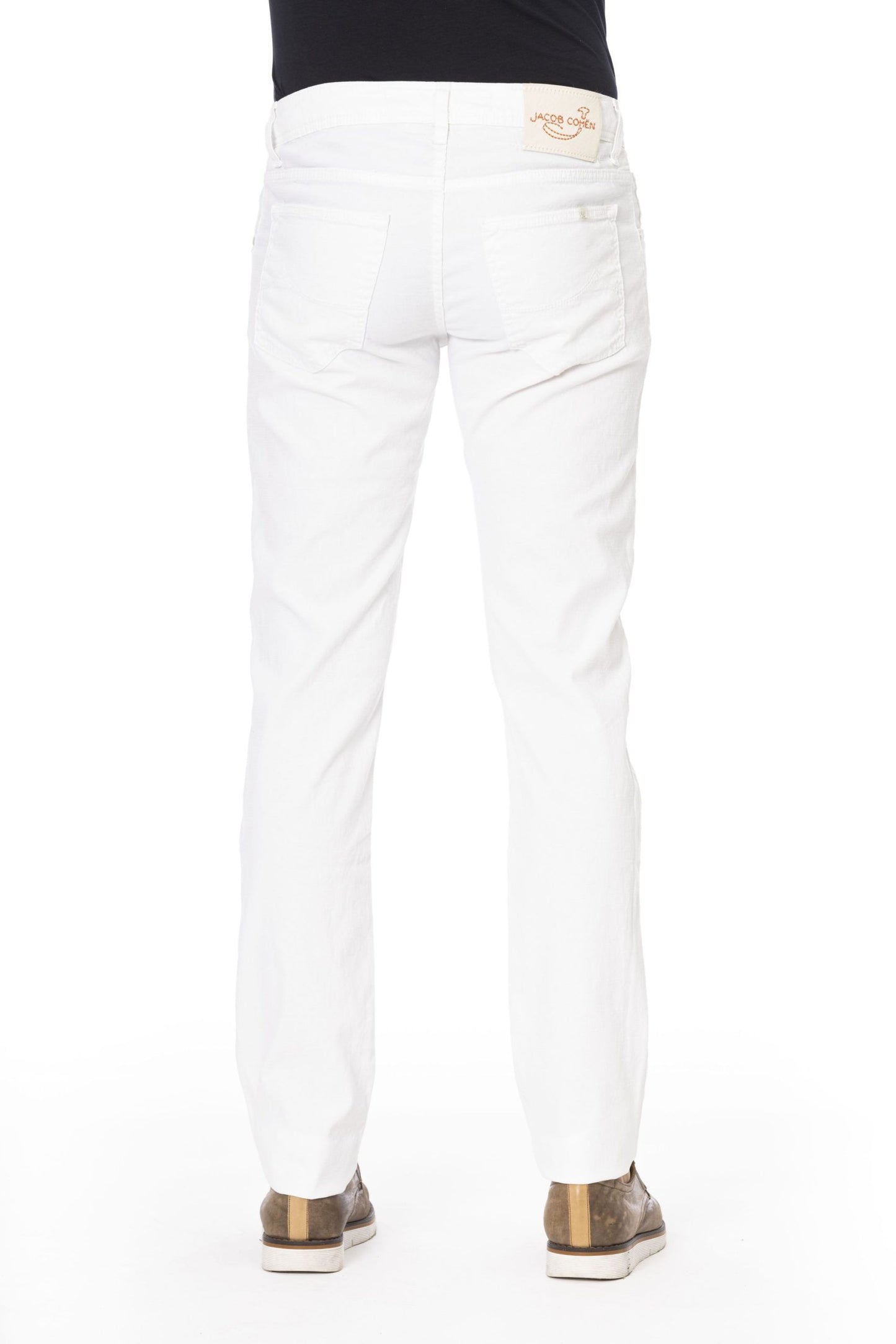 White Cotton Men Jeans