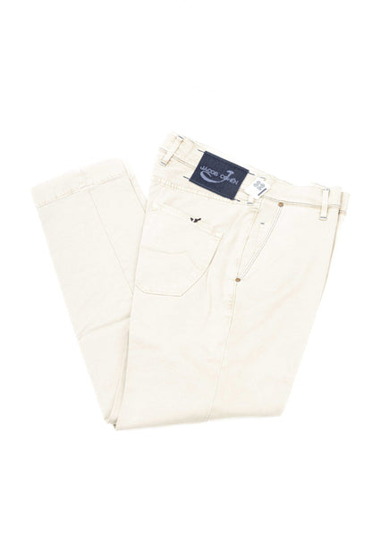 Elegant Silver Chino Model Trousers