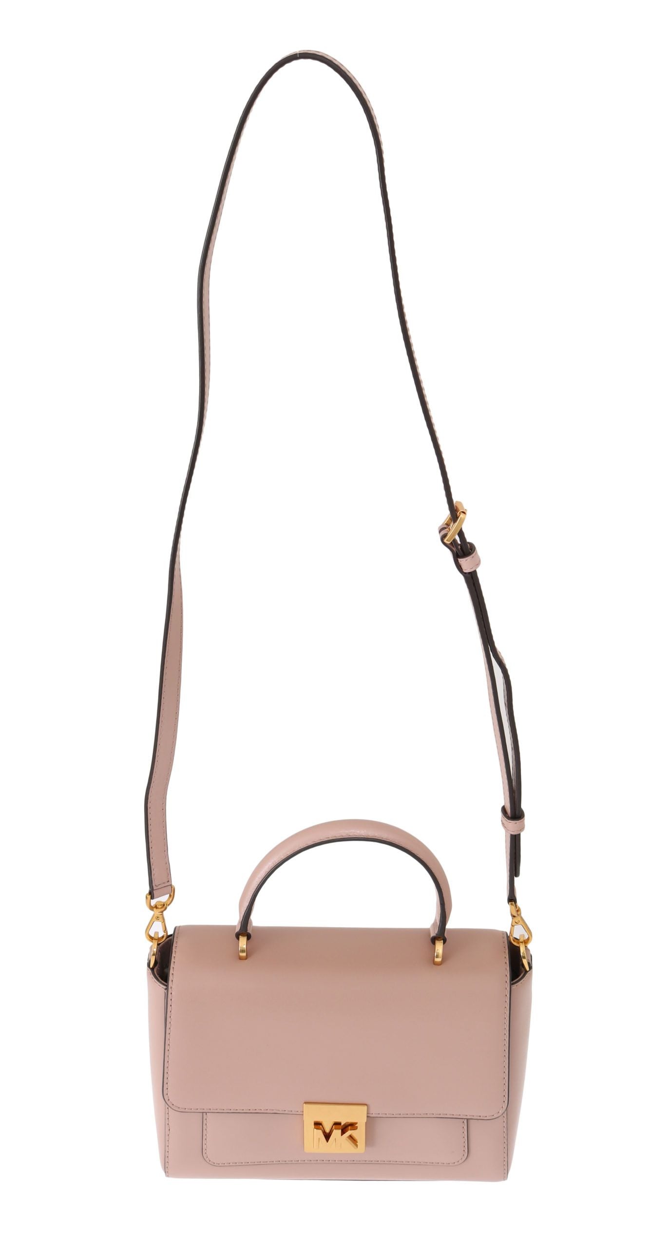 Elegant Pink Leather Mindy Shoulder Bag