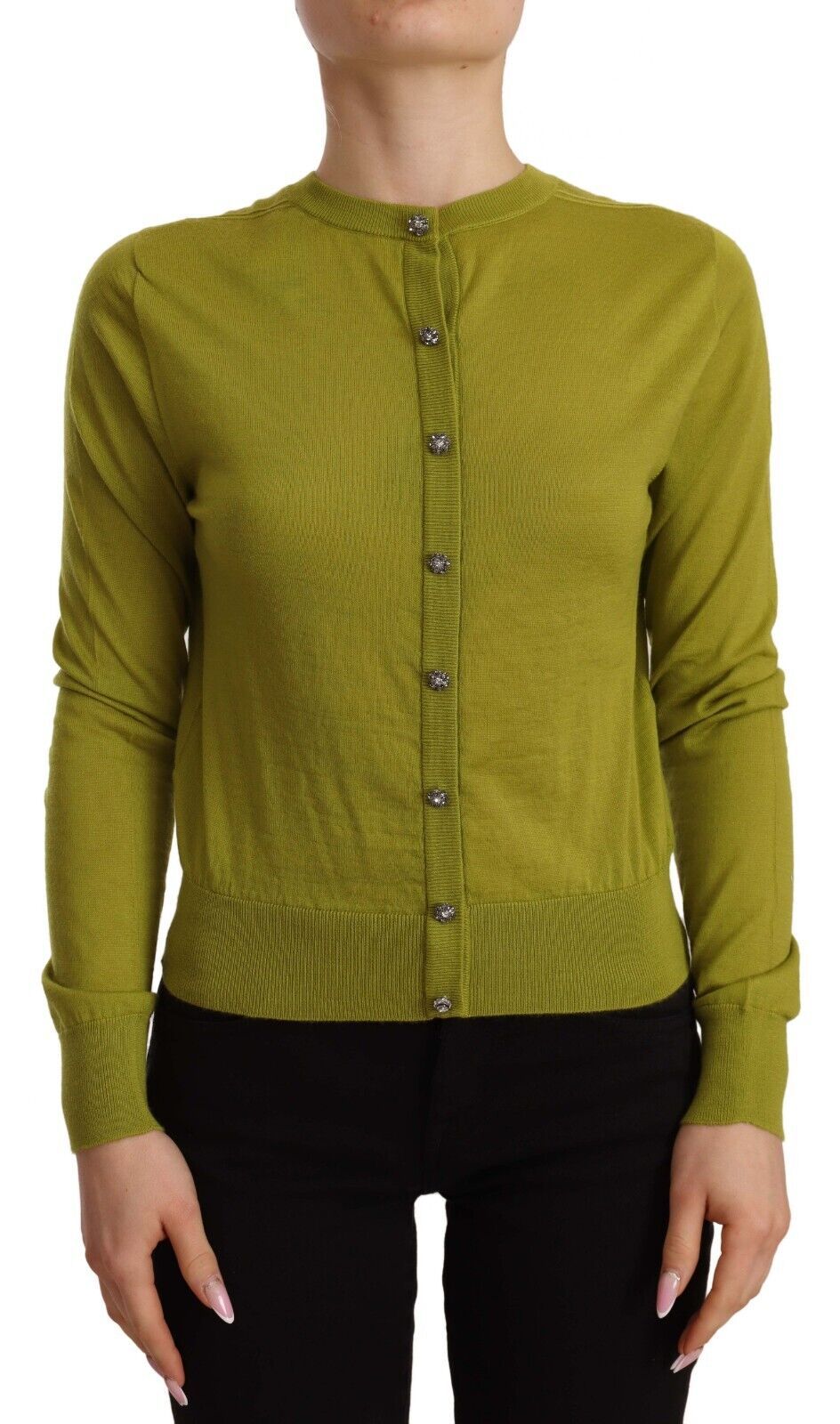 Apple Green Cashmere Cardigan - Luxe Comfort