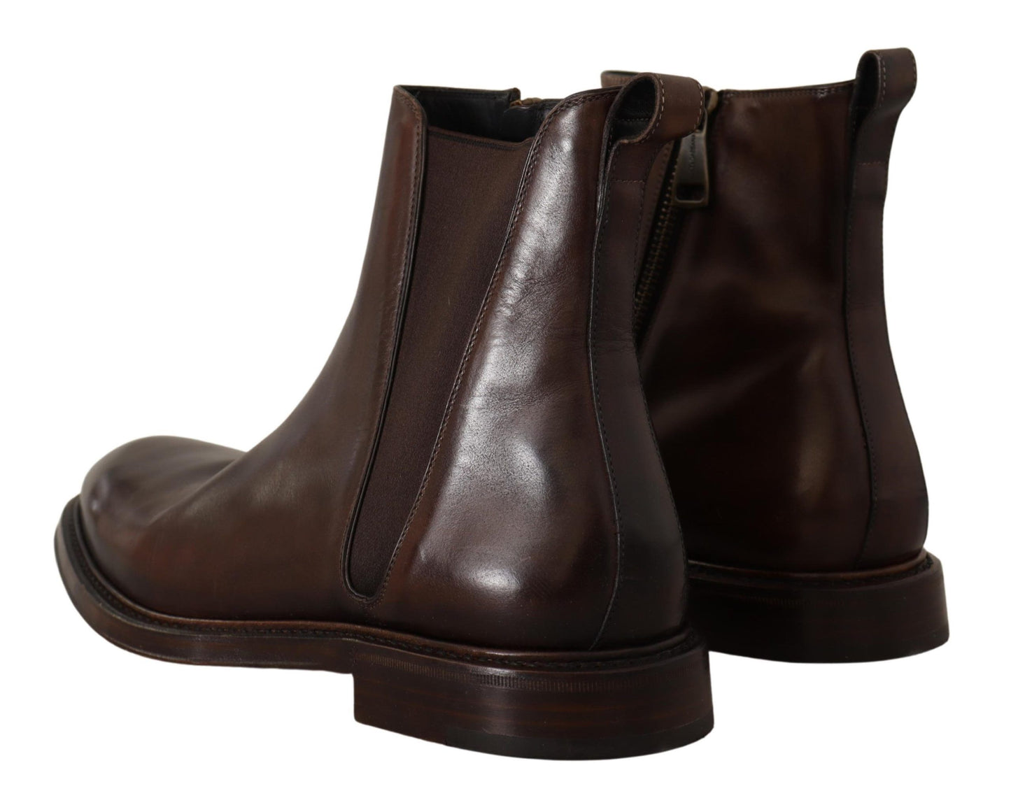 Elegant Brown Chelsea Formal Boots