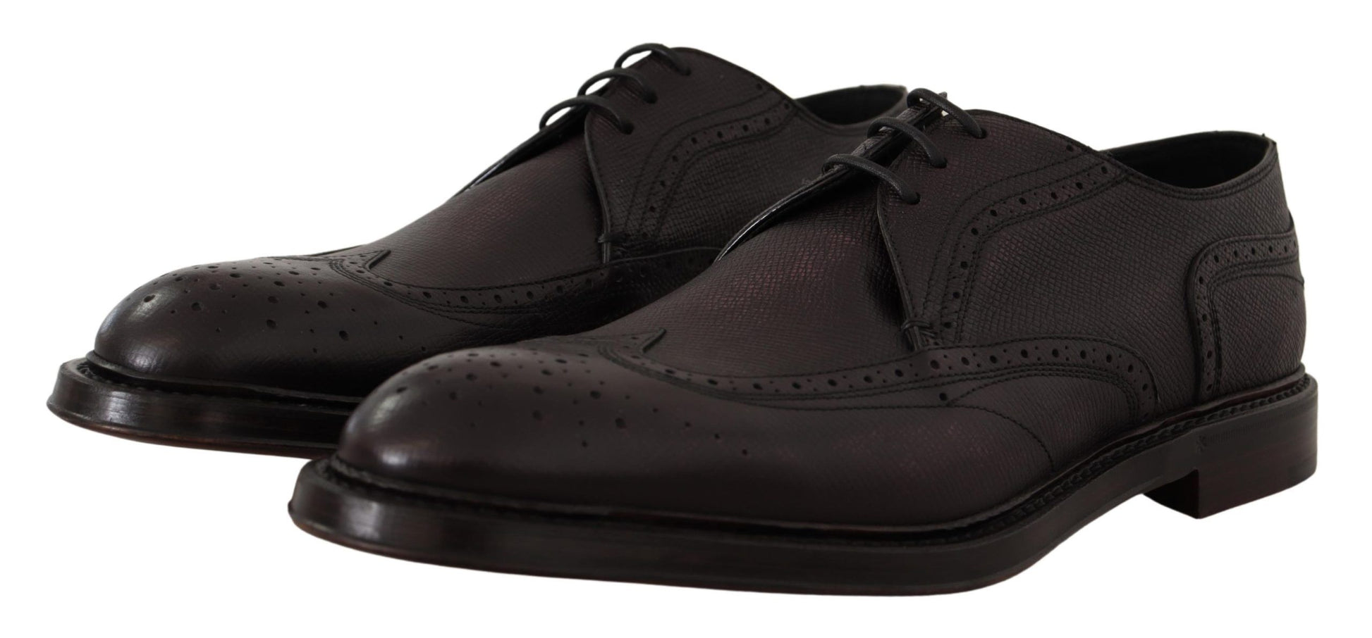 Elegant Purple Wingtip Men's Formal Shoes