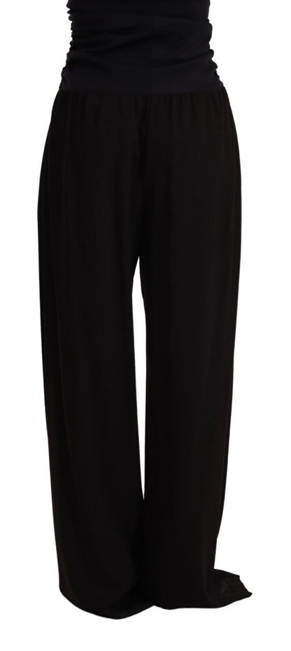 Elegant High Waist Straight Trousers