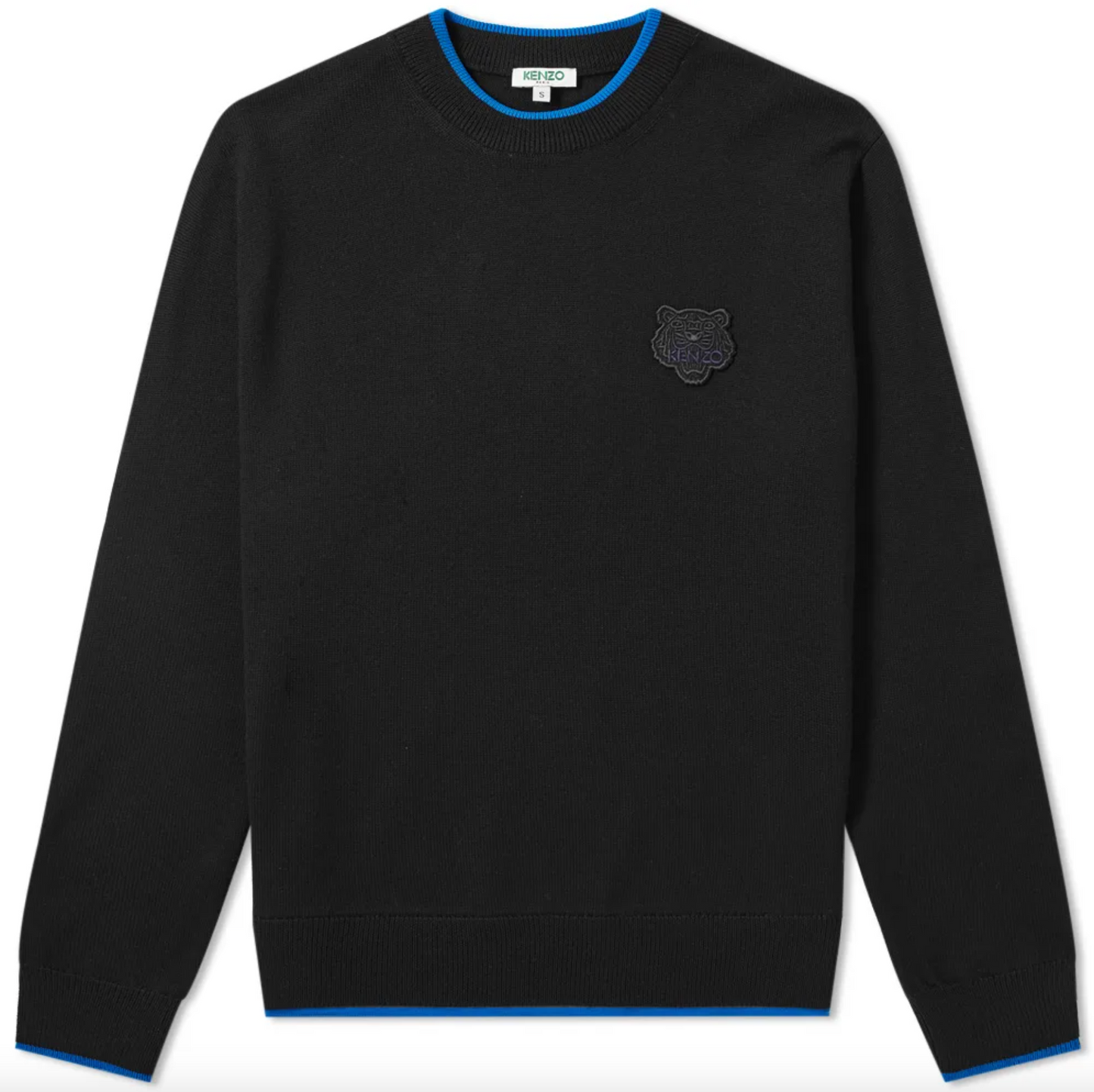 Black Cotton Men Sweater