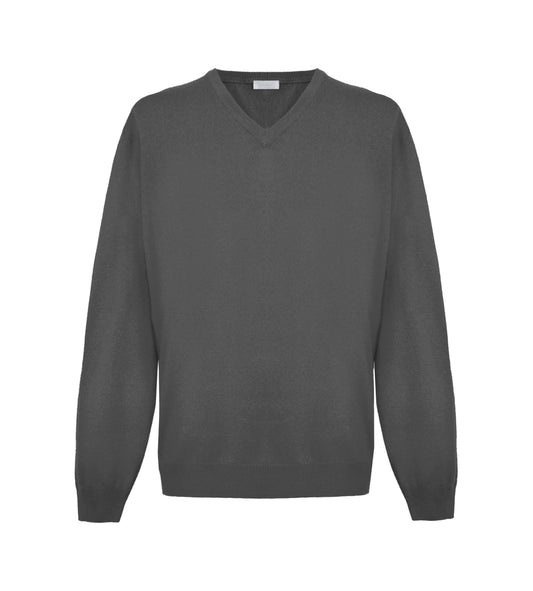 Gray Cashmere Men Sweater