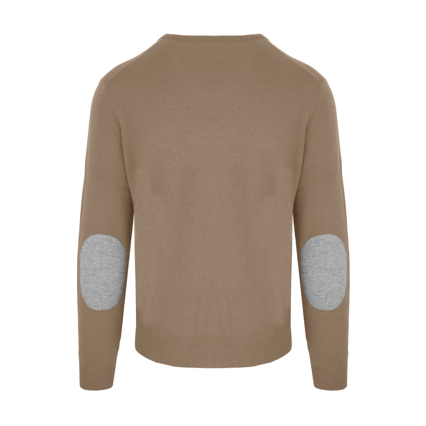 Beige Wool Men Sweater