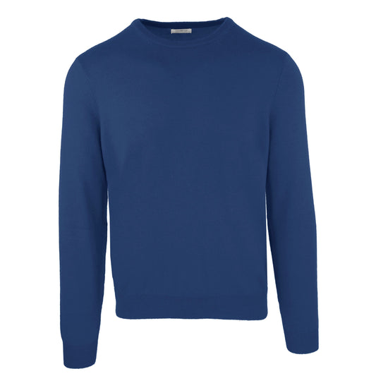 Blue Wool Men Sweater