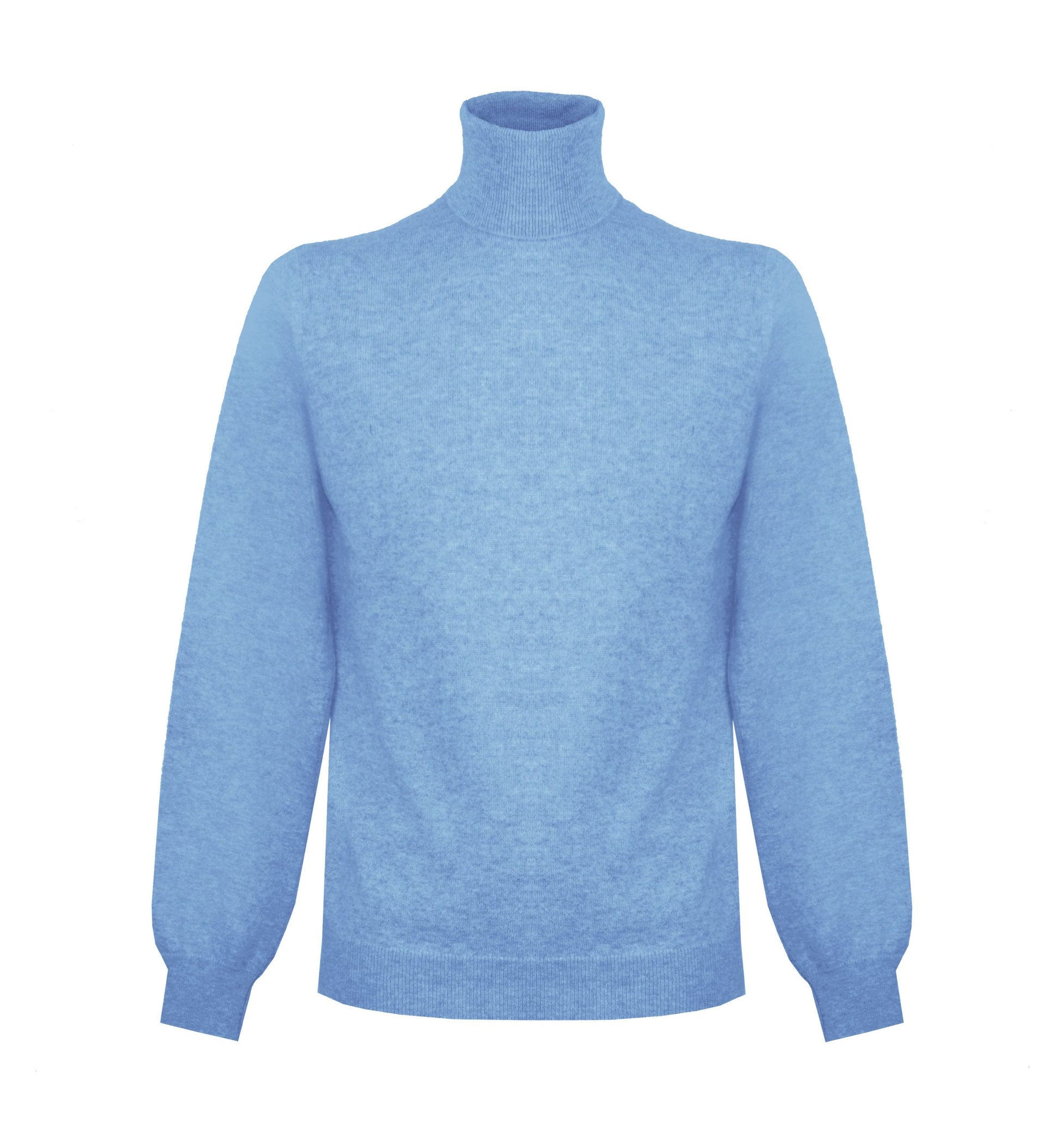 Ice Blue Cashmere Men Sweater