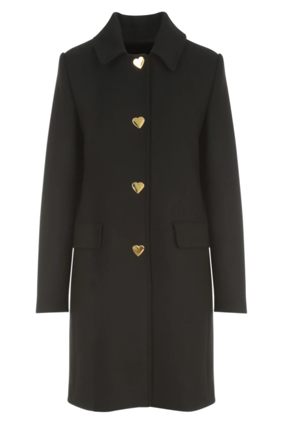 Black Wool Women Coat