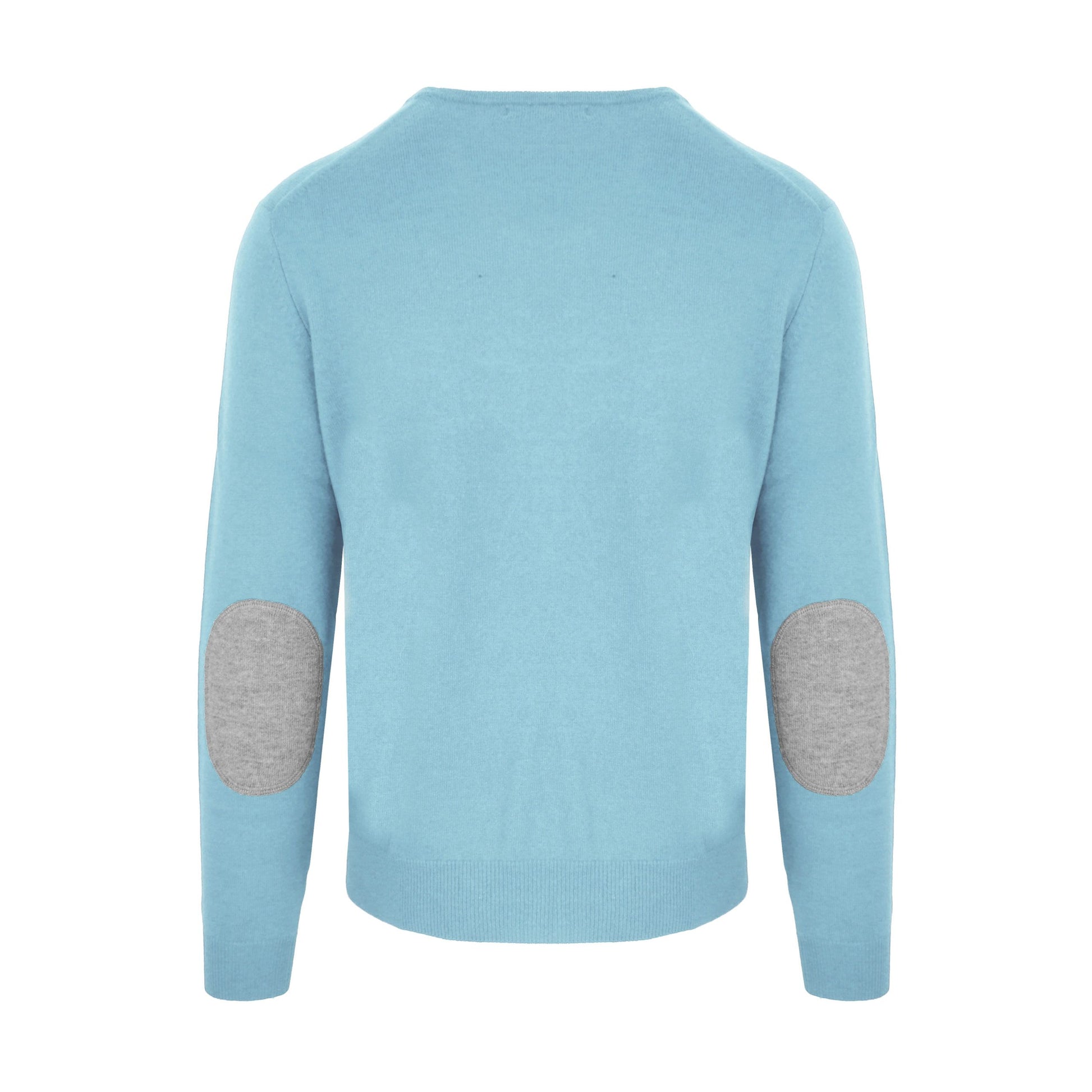 Light Blue Cashmere Men Sweater