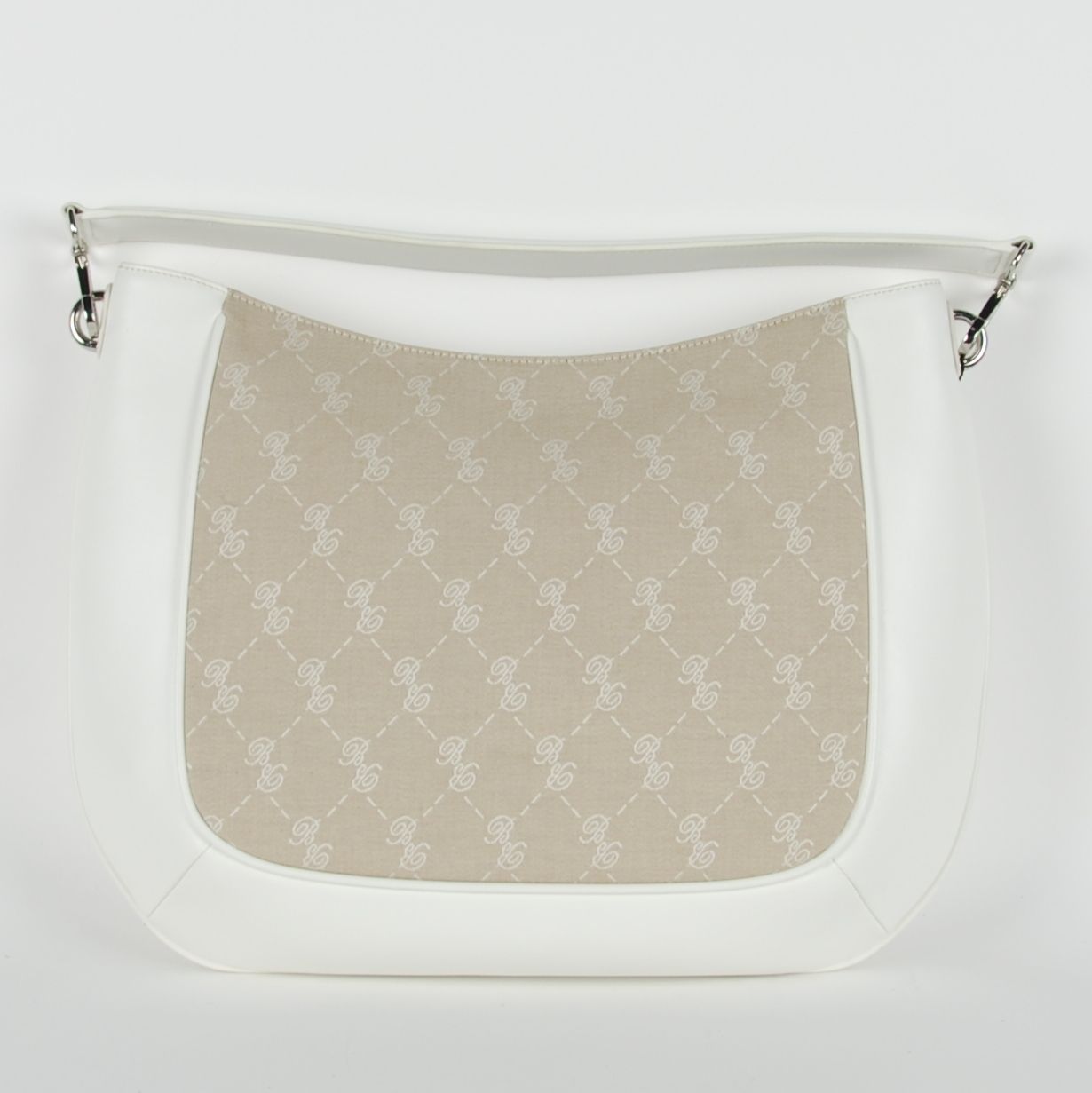 White Cotton Women Crossbody Bag