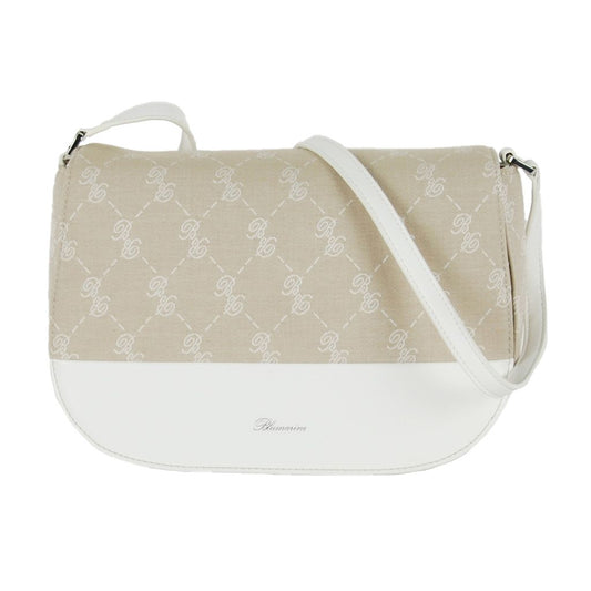 White Cotton Women Crossbody Bag