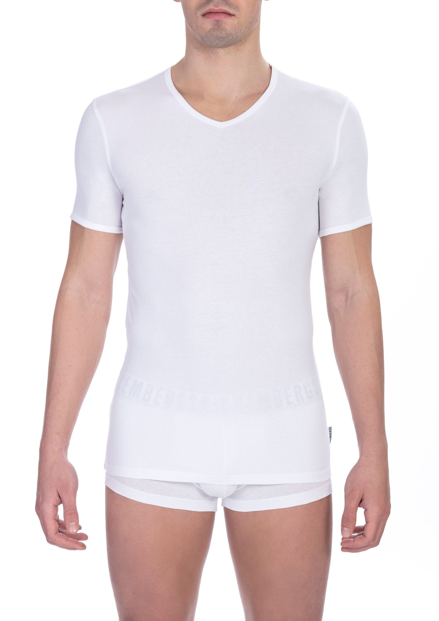 White Cotton Men T-Shirt