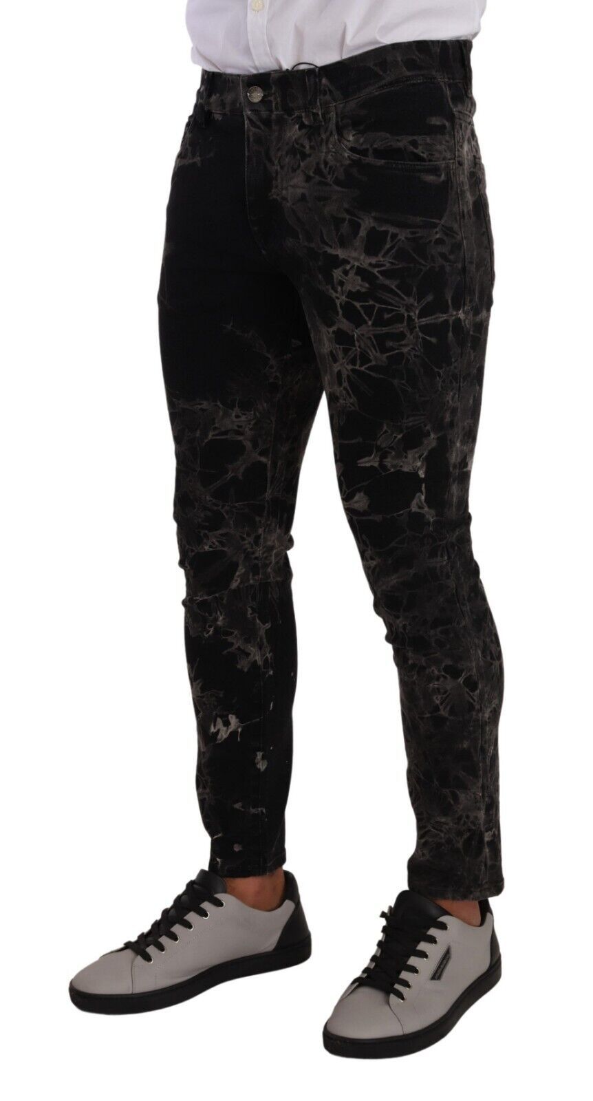 Slim Fit Patterned Skinny Jeans