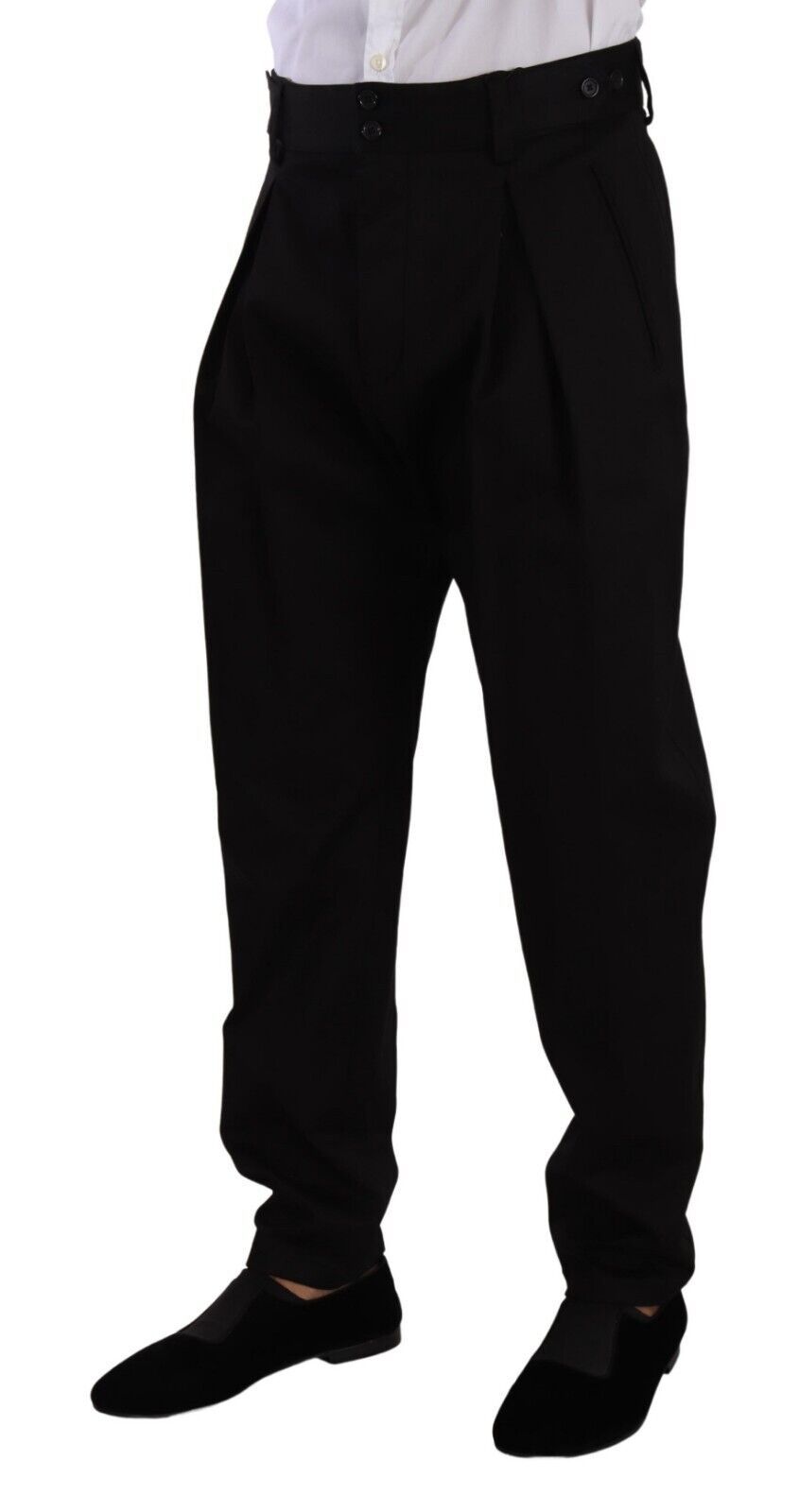 Elegant Slim-Fit Cotton Trousers