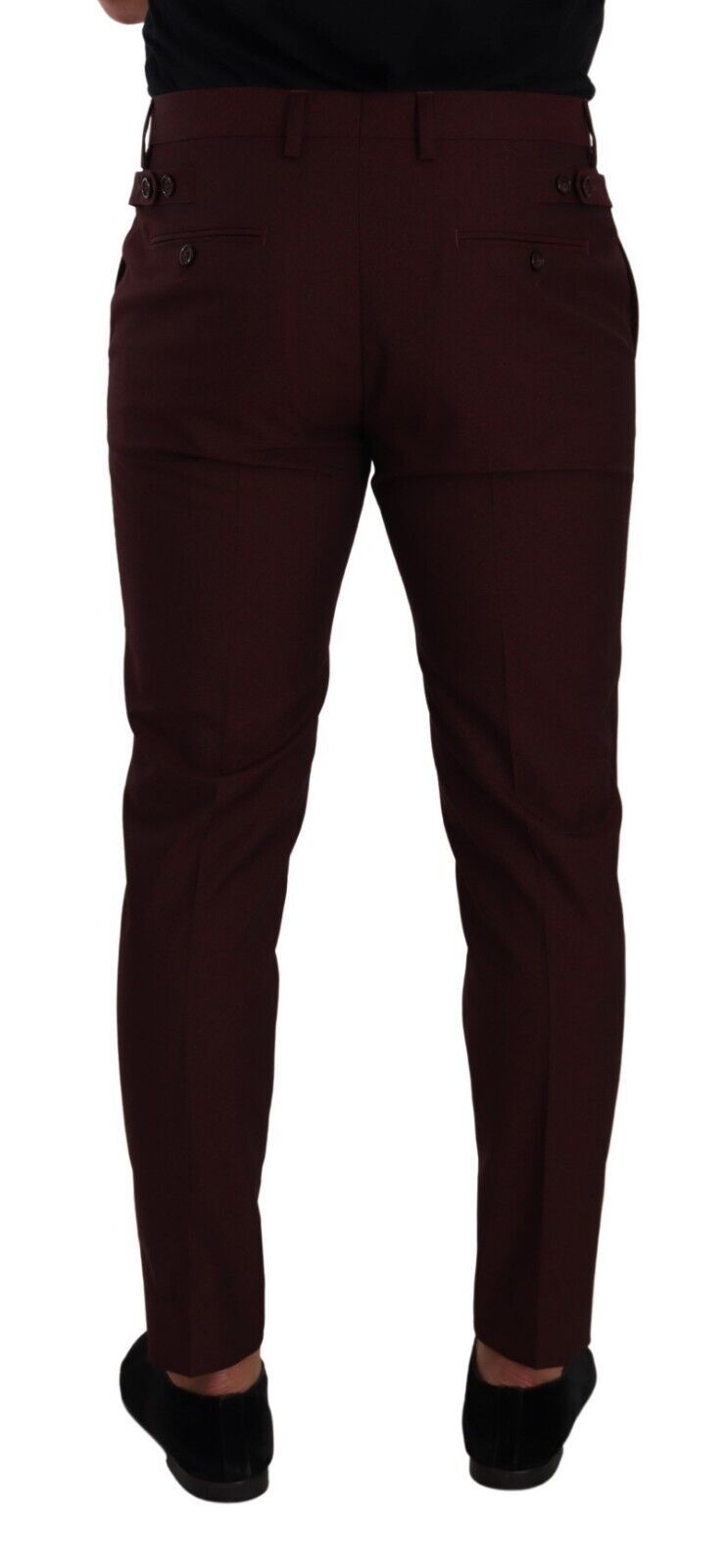 Maroon Slim Fit Dress Pants