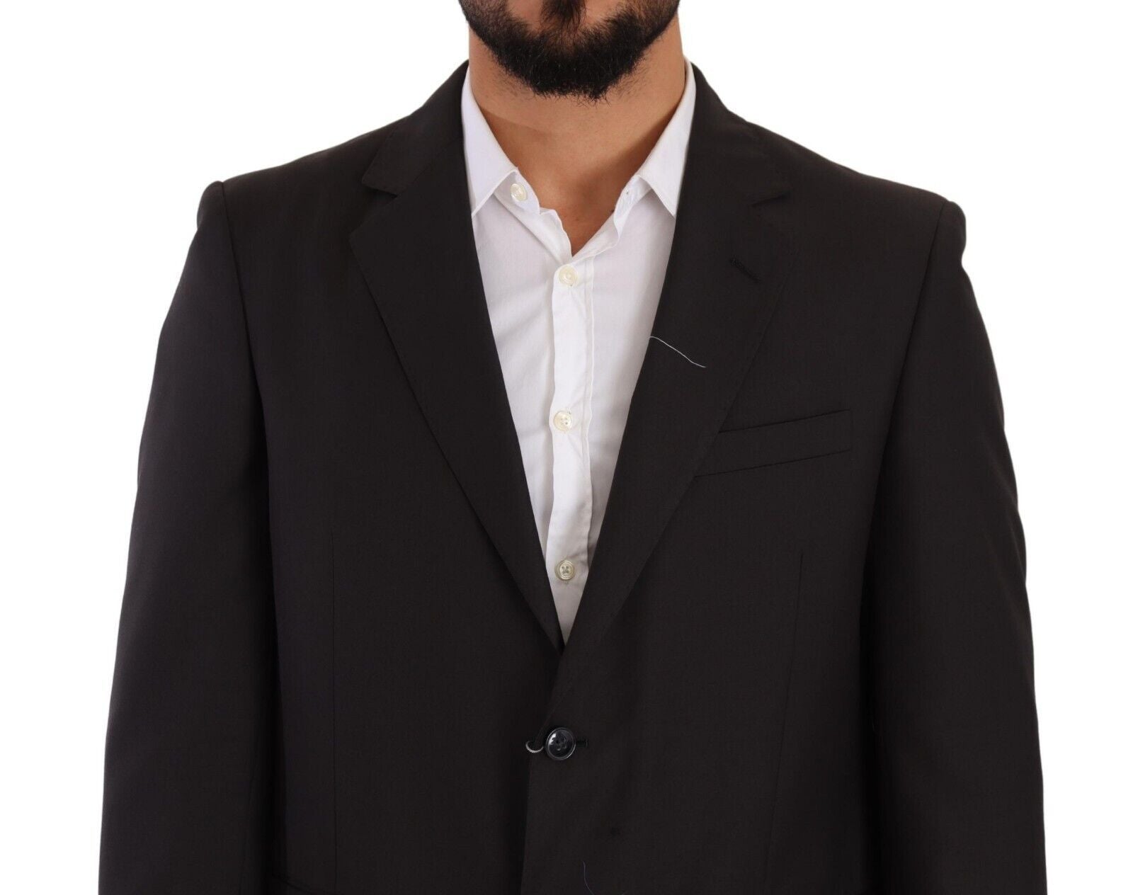 Sleek Grey 2-Piece Mens Suit with Notch Lapels