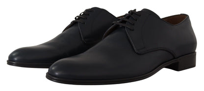 Elegant Navy Blue Derby Formal Shoes