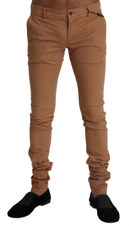 Chic Beige Slim Fit Skinny Pants