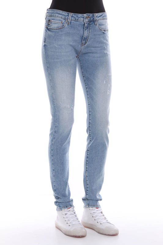 Blue Cotton Women Jean