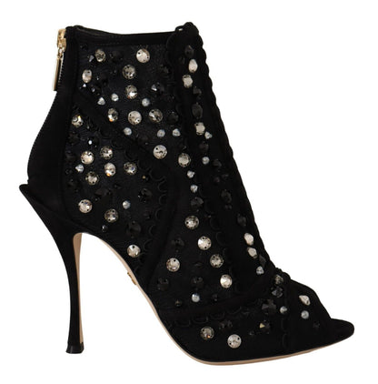 Embellished Crystal Short Boots