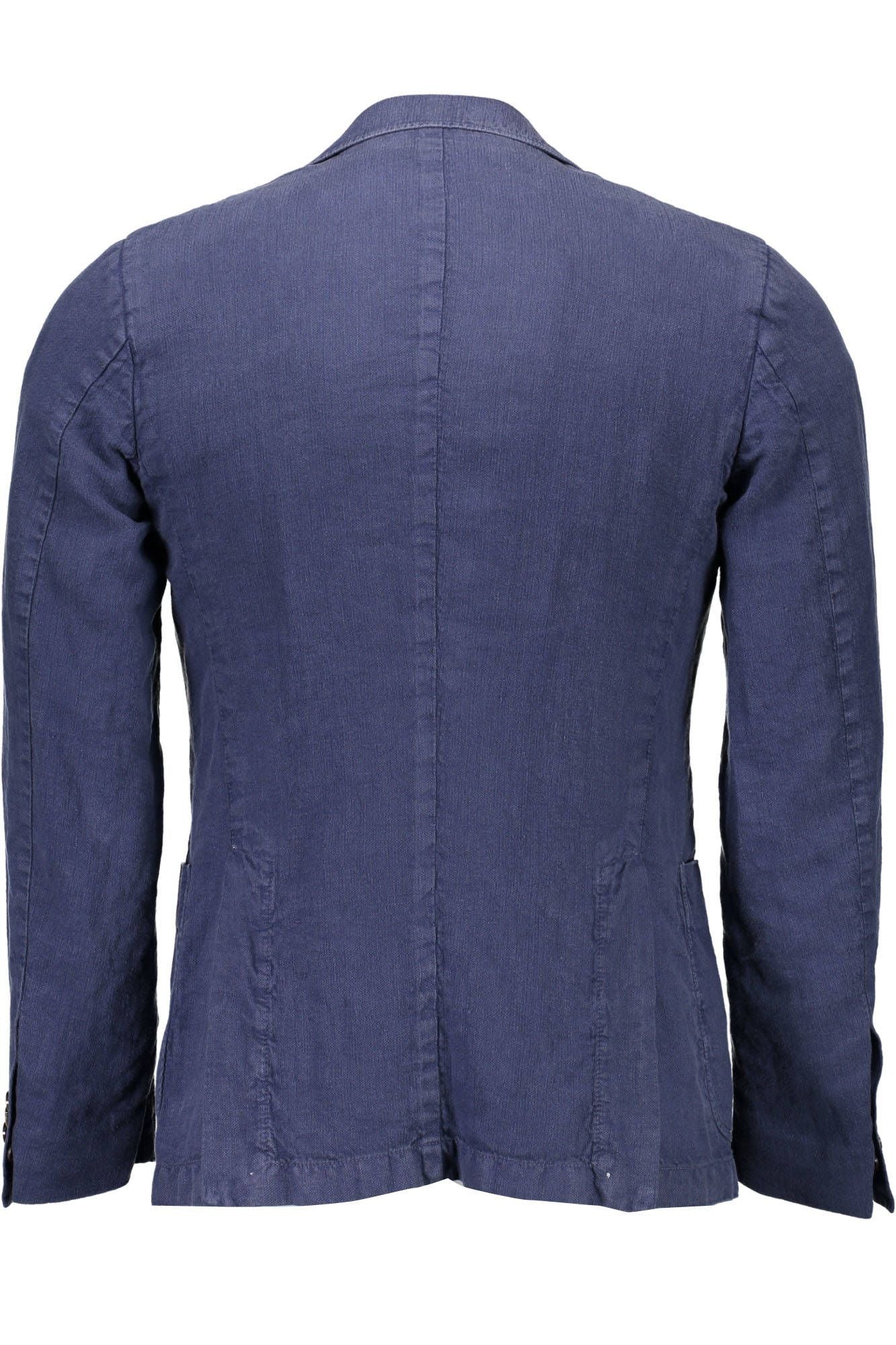 Blue Linen Men Jacket