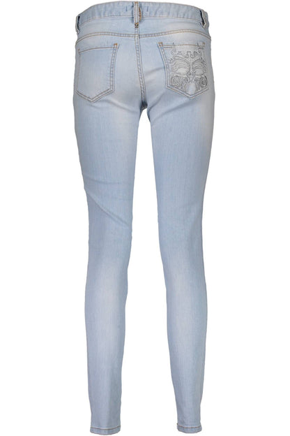 Light Blue Cotton Women Jeans