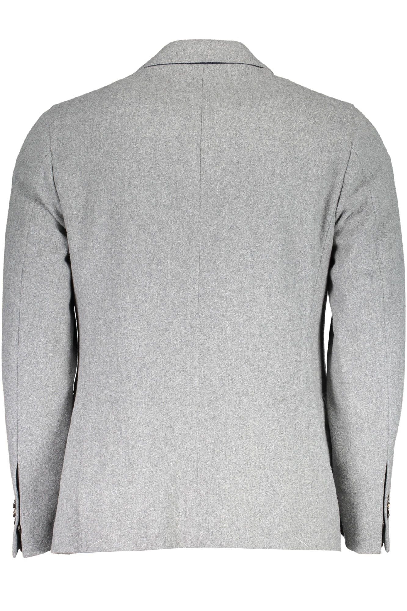 Gray Wool Men Jacket