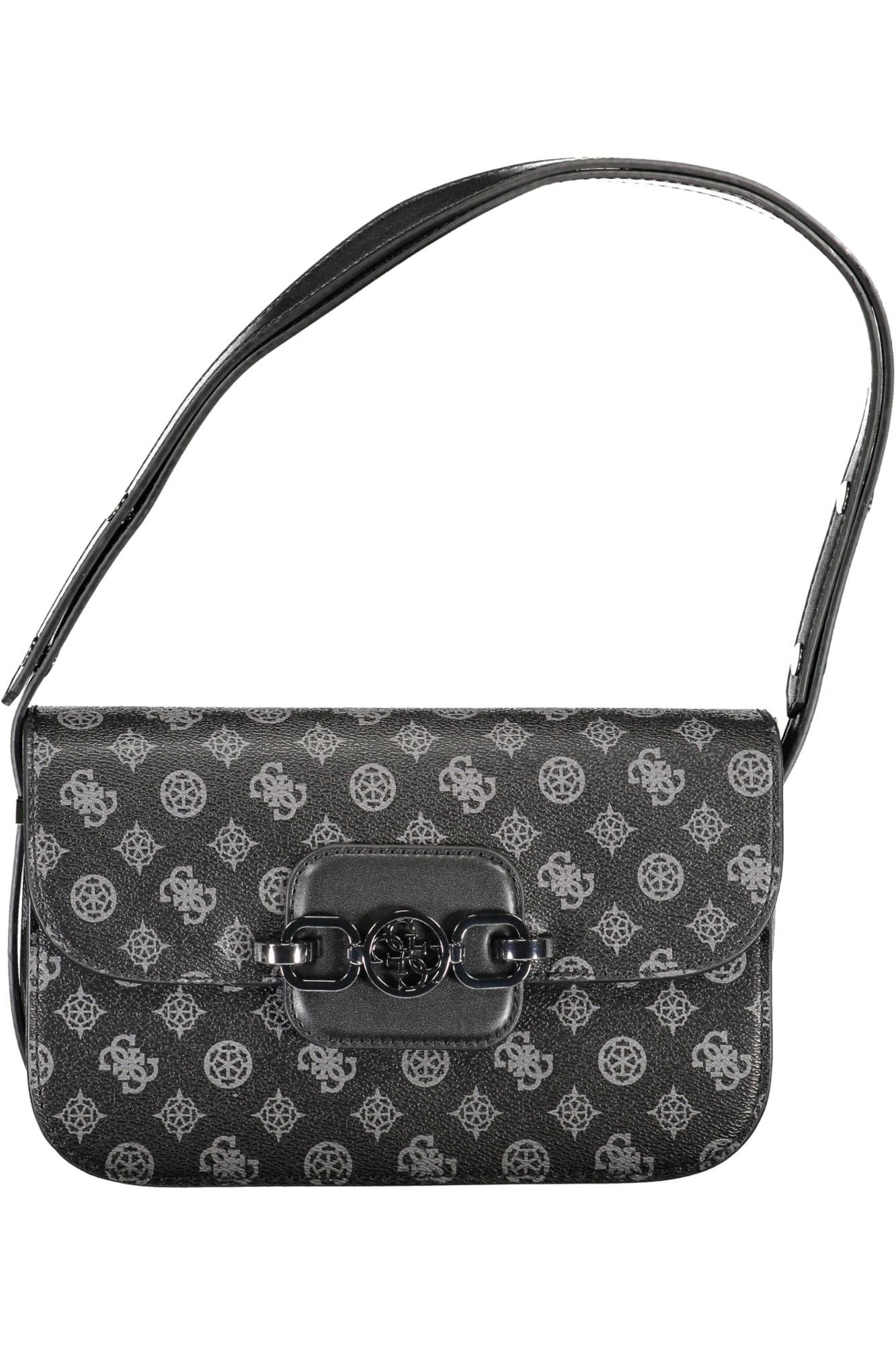 Black Polyethylene Women Handbag